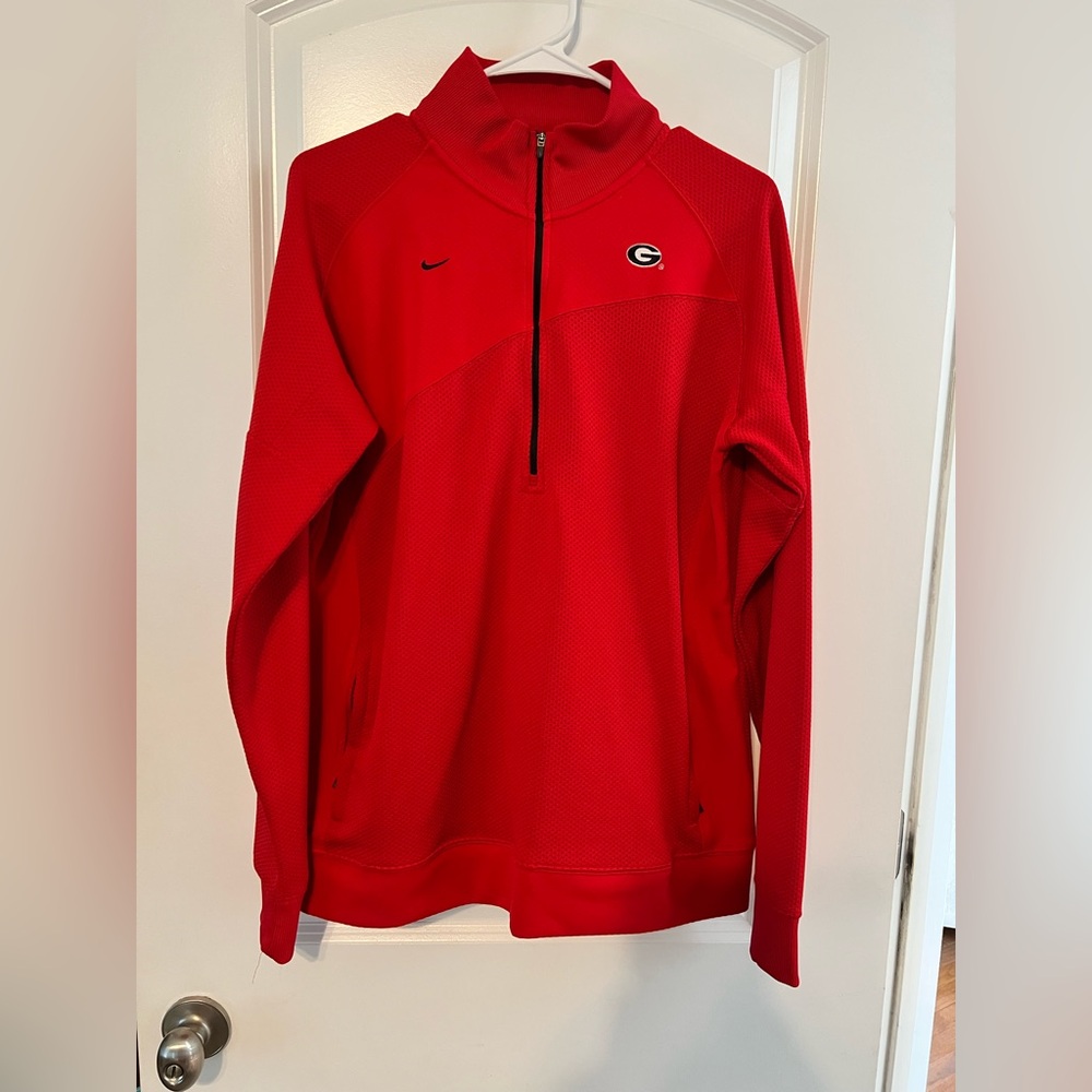 Nike Georgia Bulldog women’s Athletic Quarter-Zip Pullover Size XL
